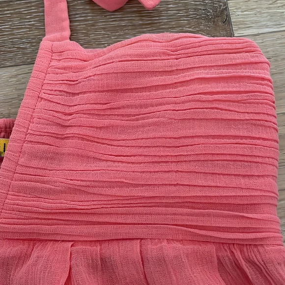Alice + Olivia Pink Salmon Halter Plunge Mini Dress XS - Picture 7 of 12